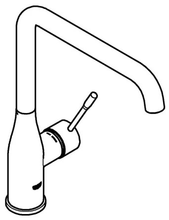 GROHE 30269GN0 - ESSENCE mosogatócsaptelep, aranyszínű