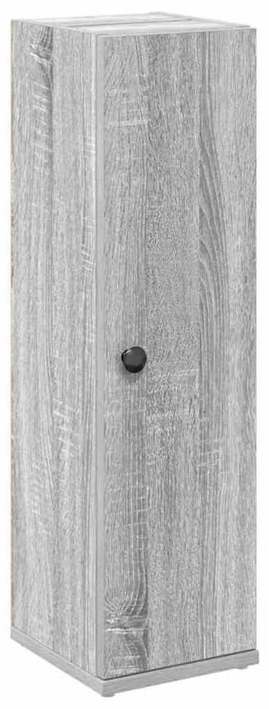 szürke sonoma fürdőszobaszekrény tekercstartóval 20,5x22x72 cm