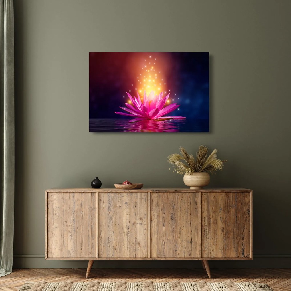Tavirózsa a vízen képe (90x60 cm)