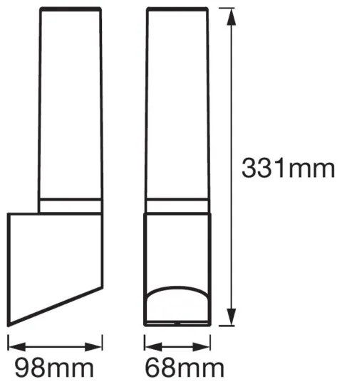 Ledvance - LED Kültéri fali lámpa FLARE 1xLED/7W/230V IP44