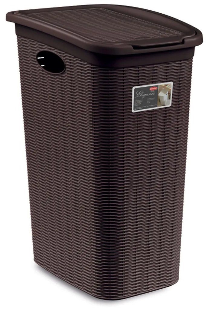 STEFANPLAST Elegance szennyeskosár 36 L, barna