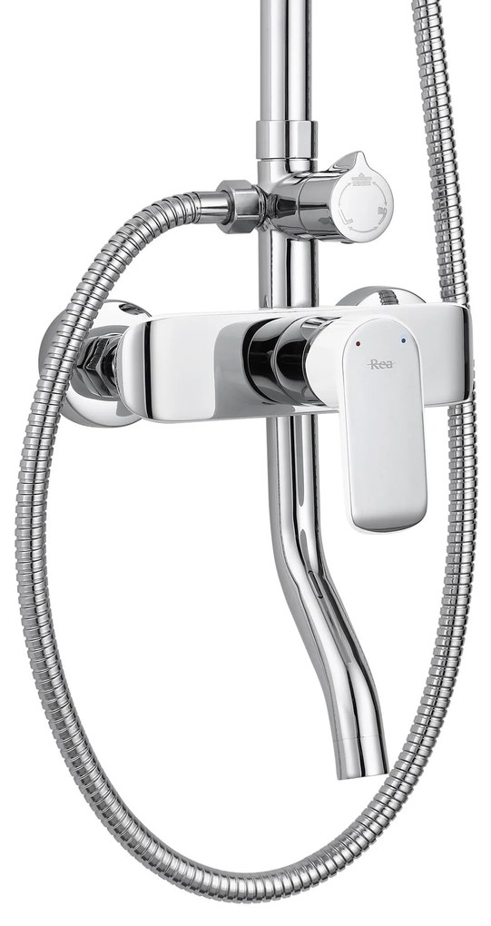 Zuhanyszett REA BLOOM WHITE CHROME
