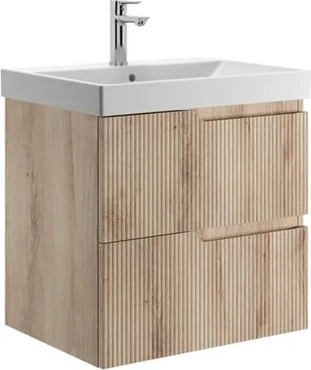 Jika Cubito Style mosdószekrény mosdó nélkül rendszerező a felső fiókok része 54,5x56,5x45,4 cm fadekor H40J4404023551