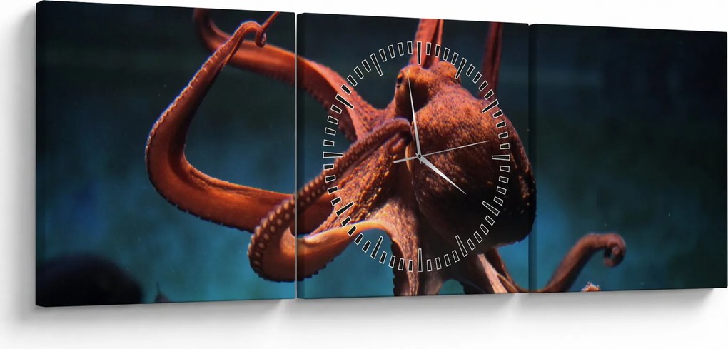 Kép - Octopus (órával) (90x30 cm)