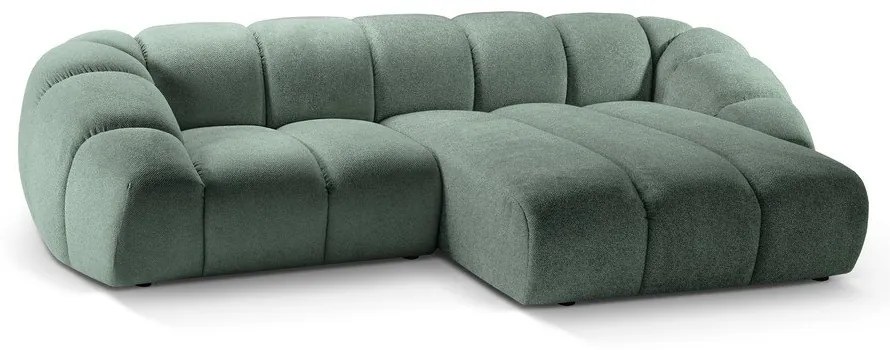 Világoszöld sarokkanapé (jobb oldali) Diana – Micadoni