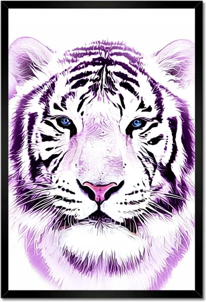 Poszterek keretben 40x60 Finom grafika Tigris