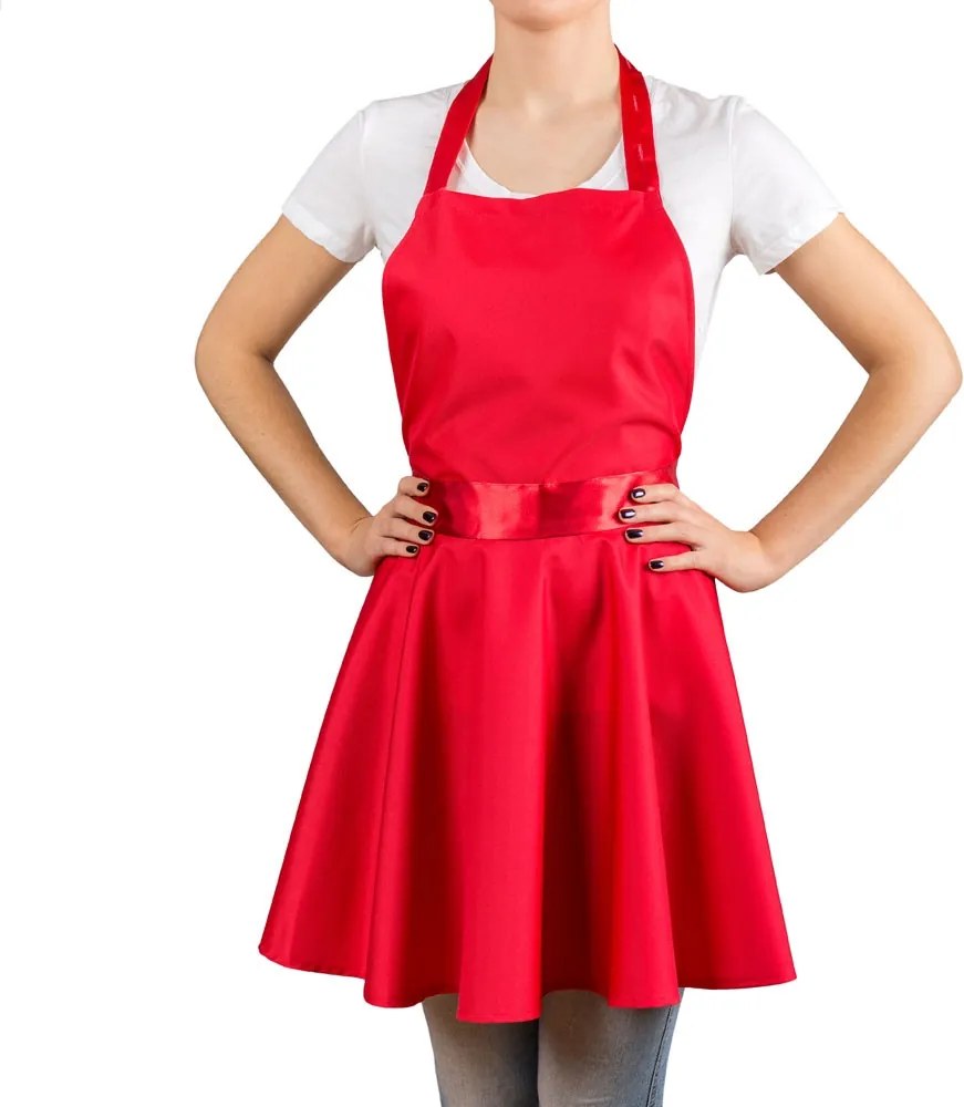 Nitly piros kötény ruha ajándék Nőnap