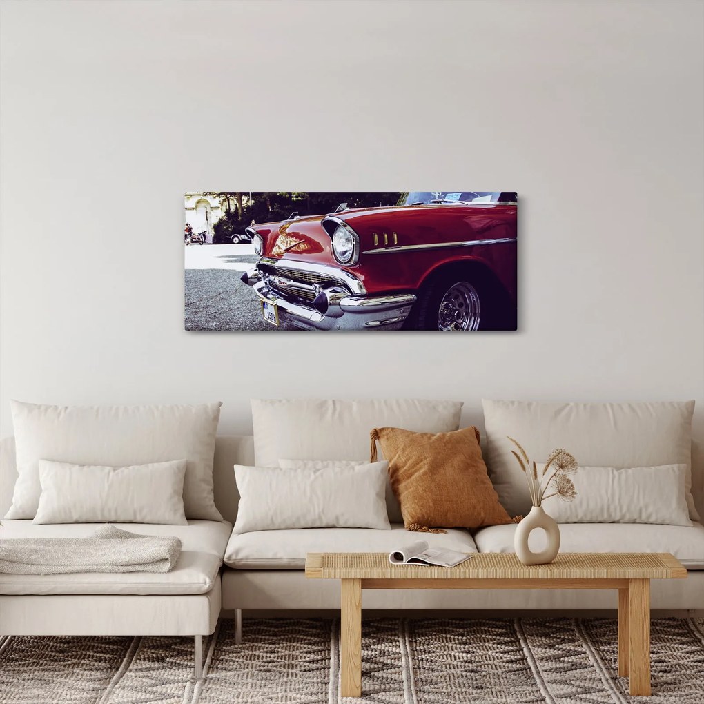 Egy régi autó képe (120x50 cm)