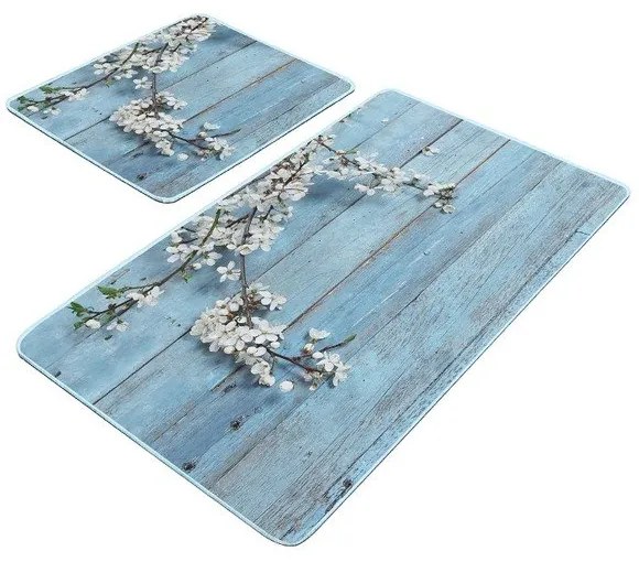 Kék fürdőszobai kilépő szett 2 db-os 60x100 cm – Mila Home