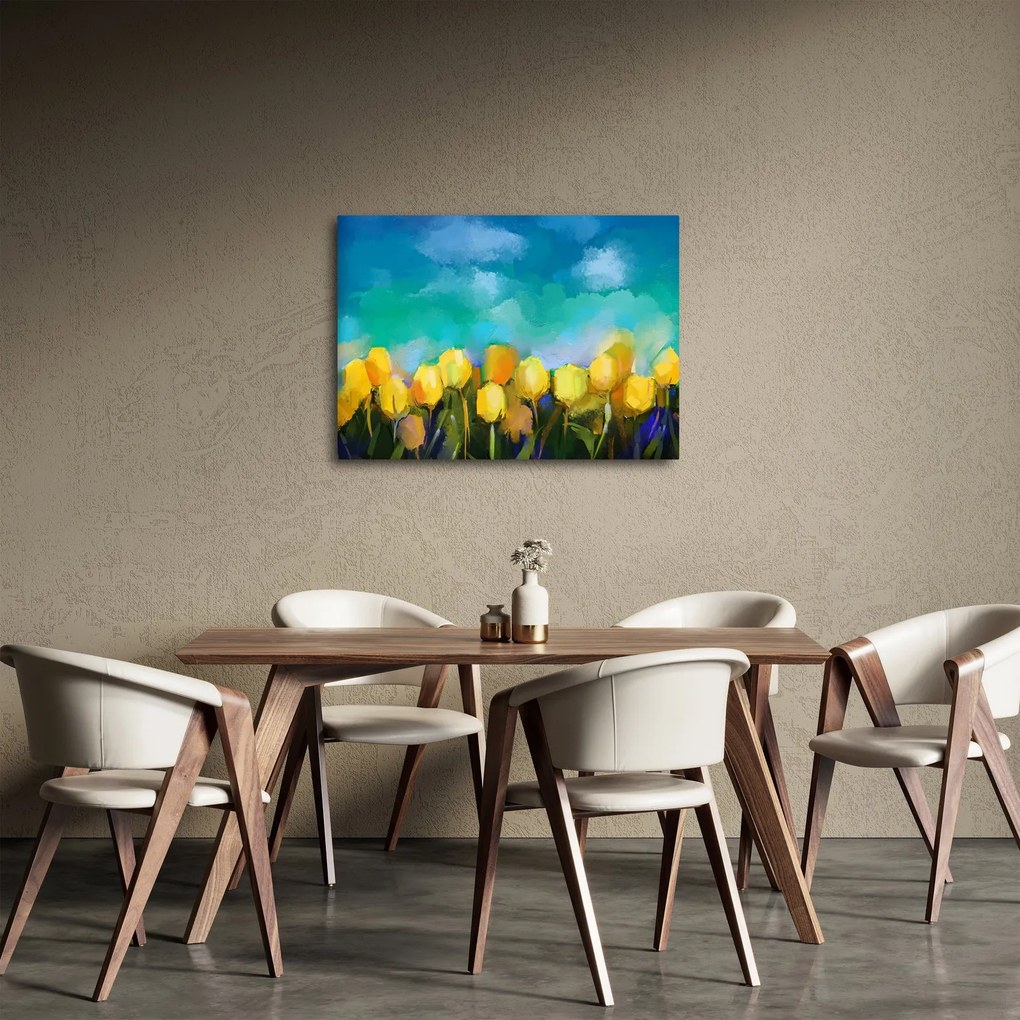Sárga tulipán képe (70x50 cm)