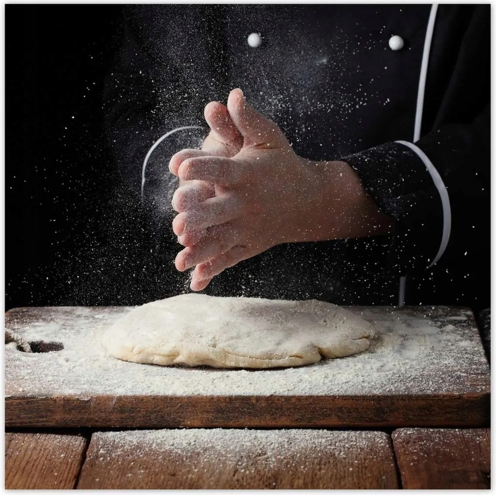 Poszterek 30x30 Szakács kéz fehér liszt