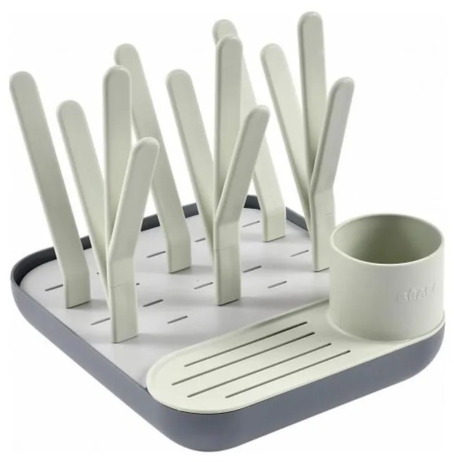 Beaba - Cumisüveg szárítóállvány zöld/szürke