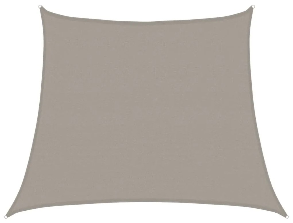 világosszürke trapéz alakú HDPE napvitorla 160 g/m² 3/4x3 m