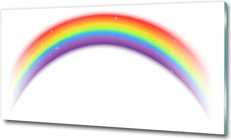 Fotó kép fotó edzett üveg szivárvány 125x50