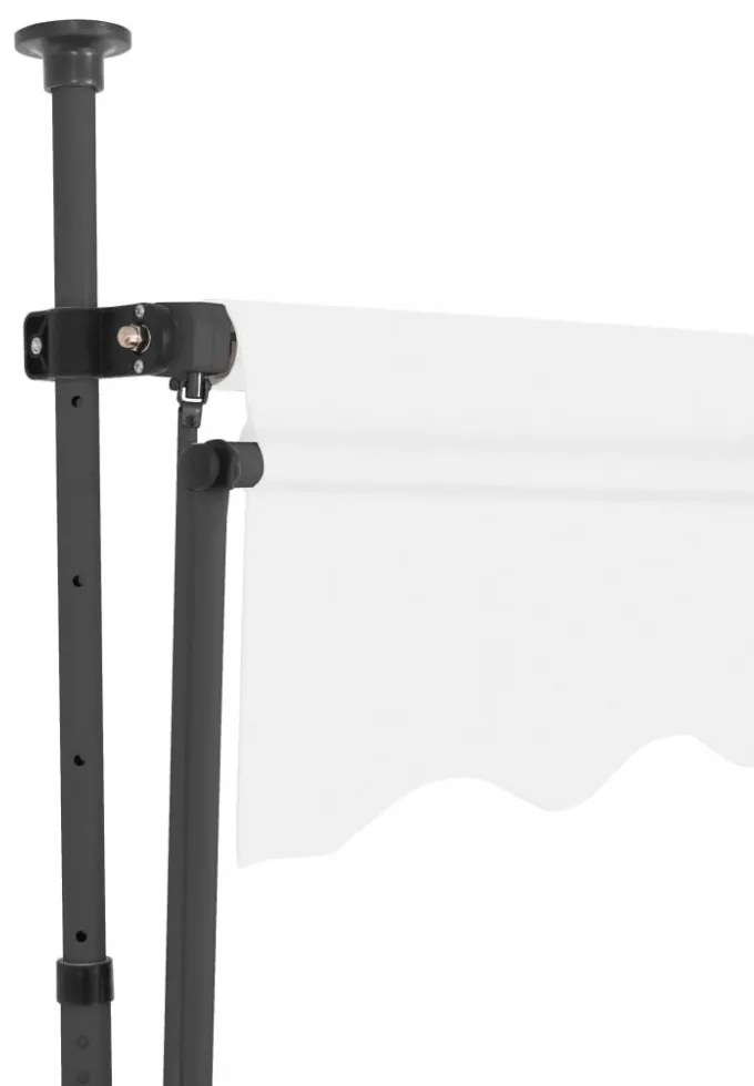 krémszínű kézzel kihúzható LED-es napellenző 300 cm