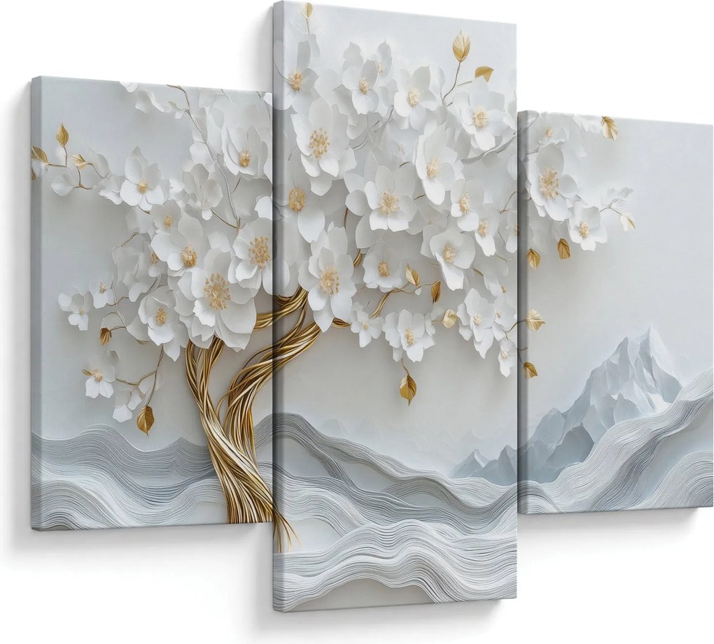 Kép – 3D elegáns életfa (90x60 cm)