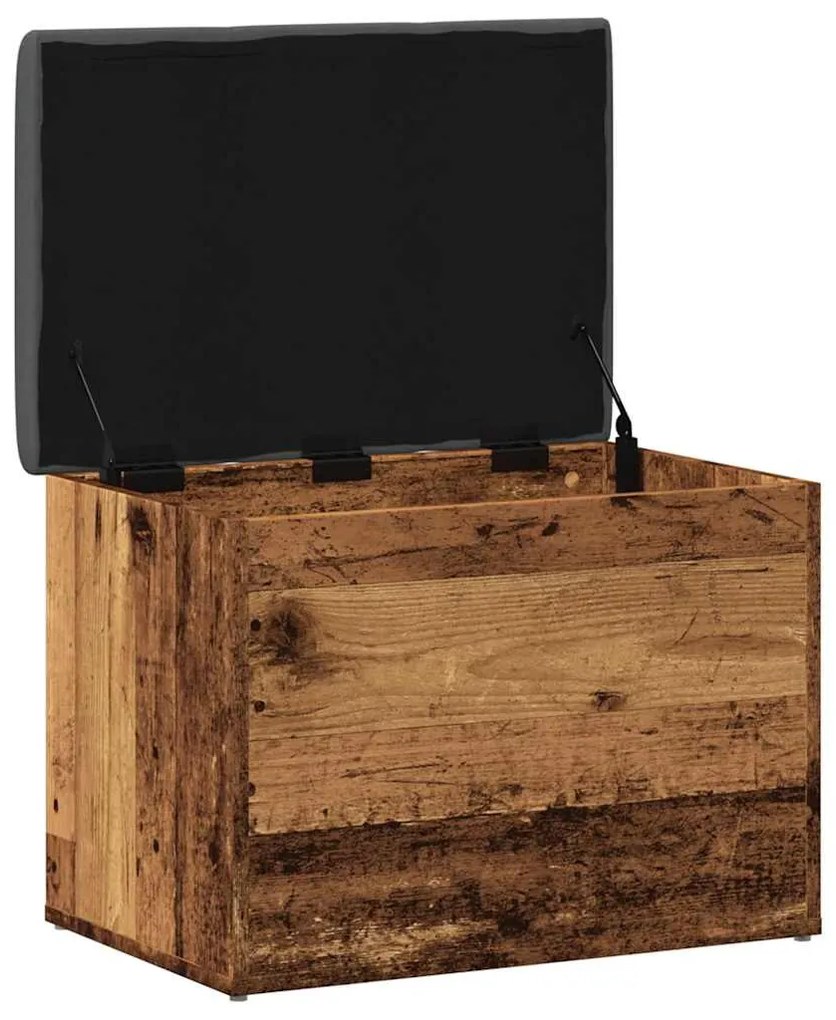 antik fa szerelt fa tárolópad 62x42x45 cm