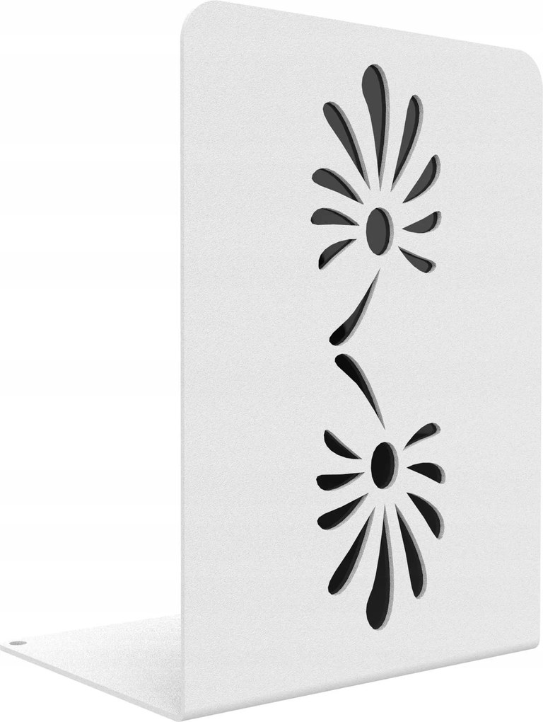 Könyvtámasz Virágok fehér