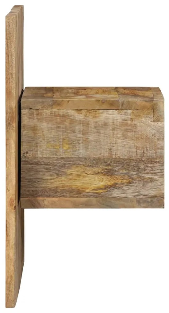 Éjjeli szekrény 50x27x50 cm tömör durva fa mangó