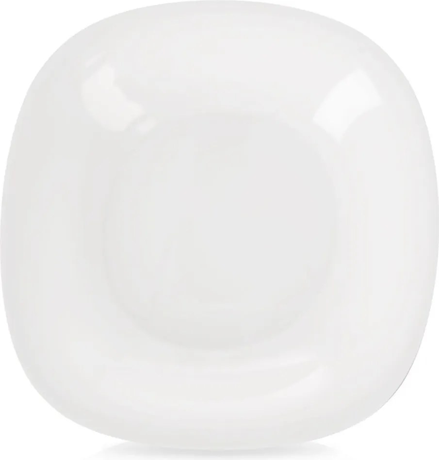 Ebédlő Tányér Mély Üveg Leveshez Füstös Modern 21 CM 500 ML