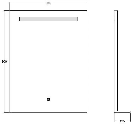 AREZZO design LED okos tükör 60x80cm