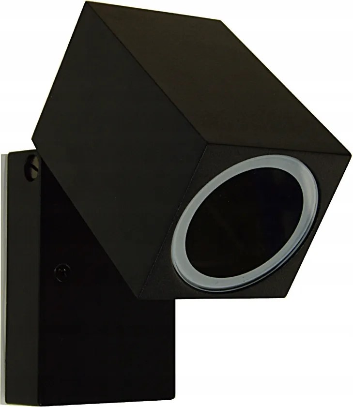 Homlokzati kerti fali lámpa GU10 fekete IP54