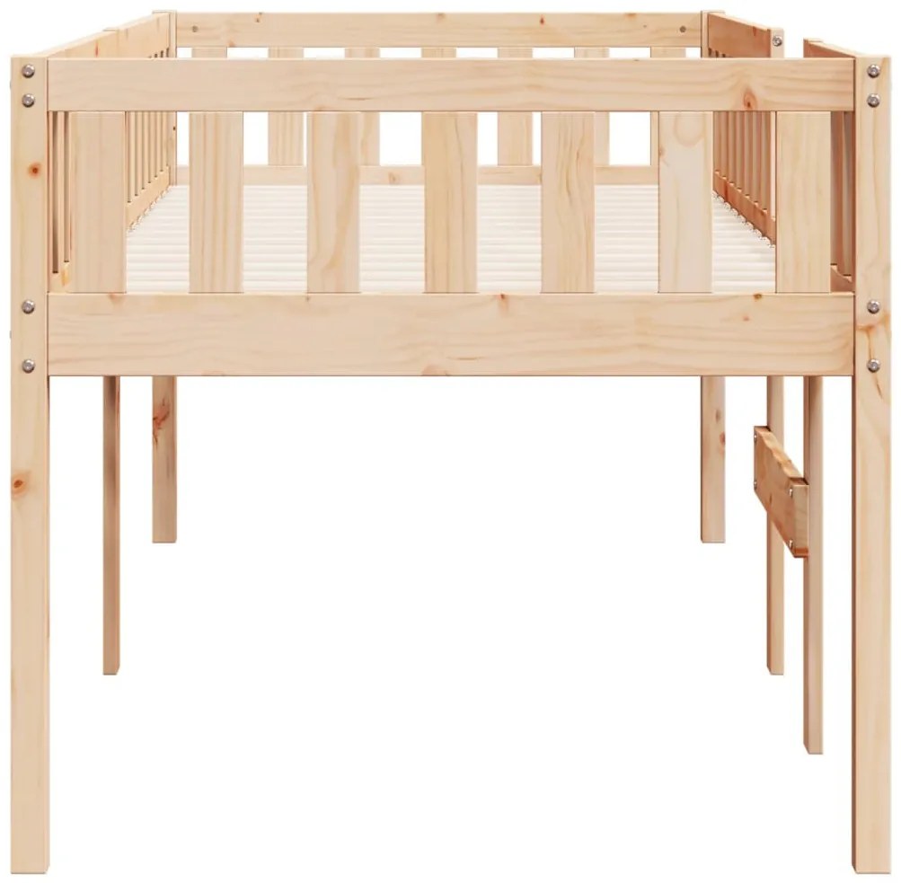 tömör fenyőfa gyerekágy matrac nélkül 75 x 190 cm