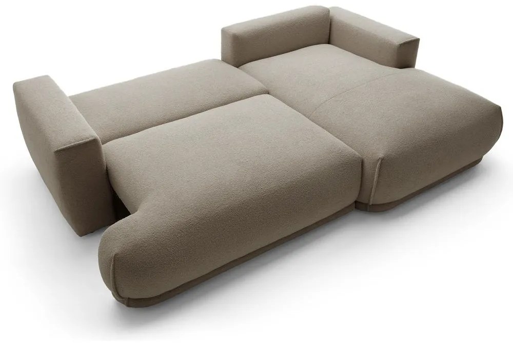 Sarokkanapé Dita mini (J) (szürkés bézs + fekete). 1100328
