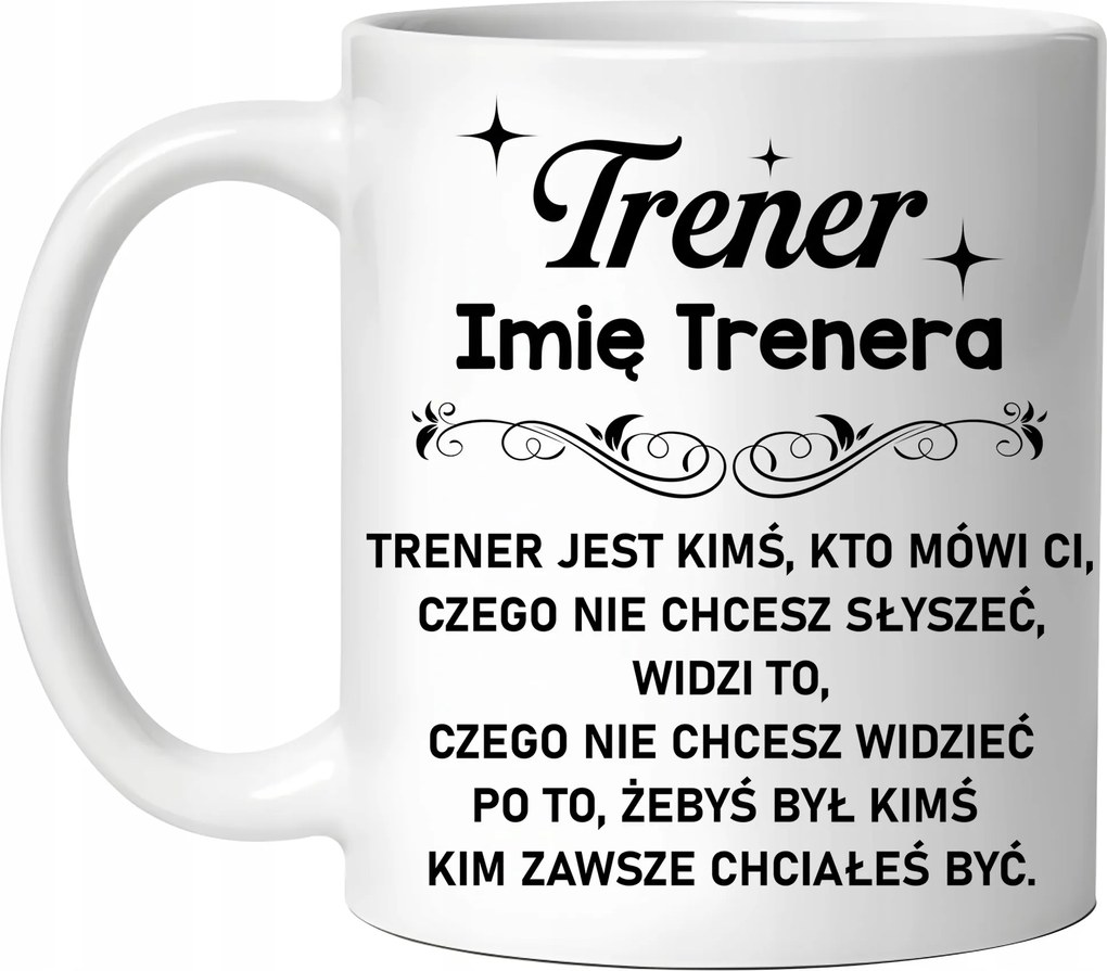 Személyi edző bögre Ajándék Név Csomagolás