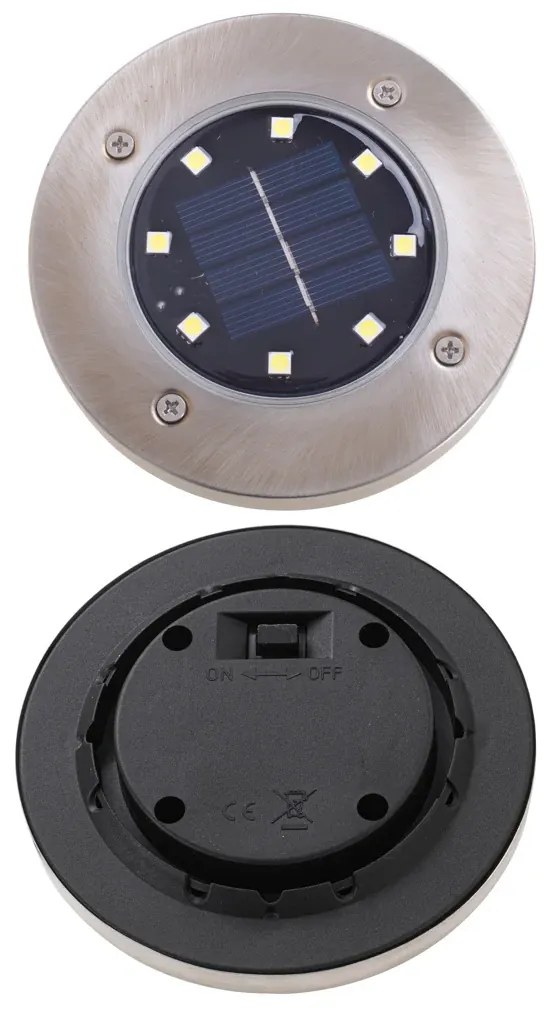 KIK Napelemes kerti LED lámpák - 8 LED - 4 db - meleg fehér