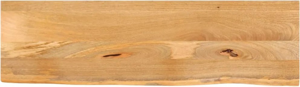 vidaXL tömör mangófa asztallap természetes éllel 100 x 30 x 3,8 cm