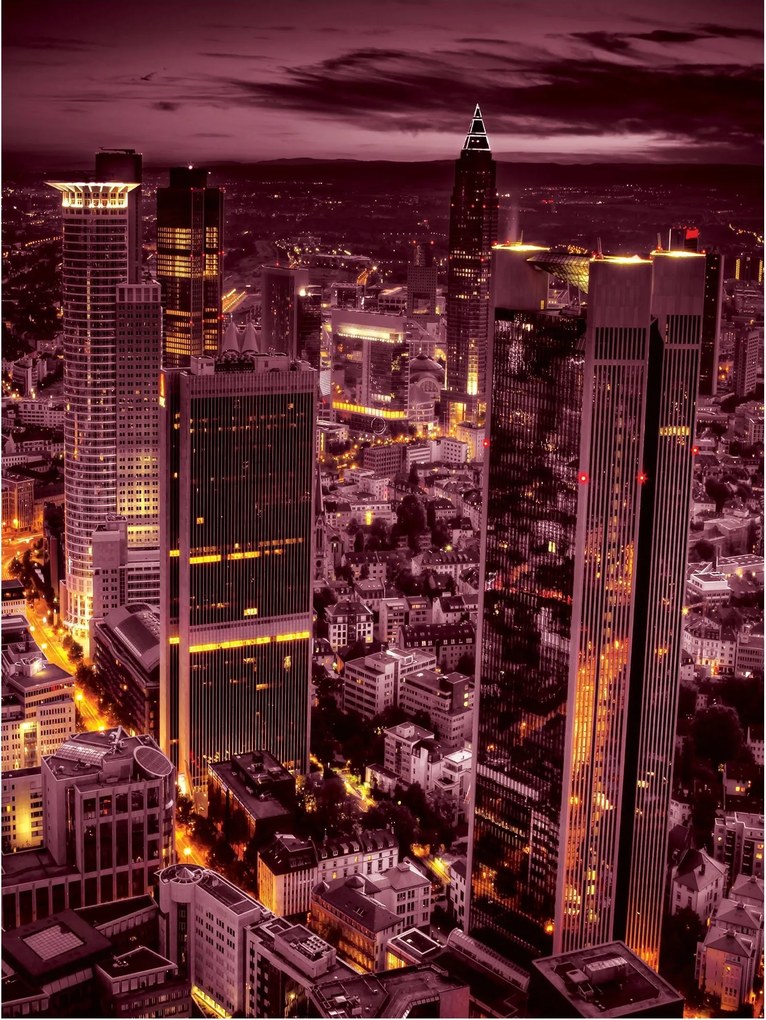 Fotótapéta város éjszaka utca fotótapéta 184 x 254