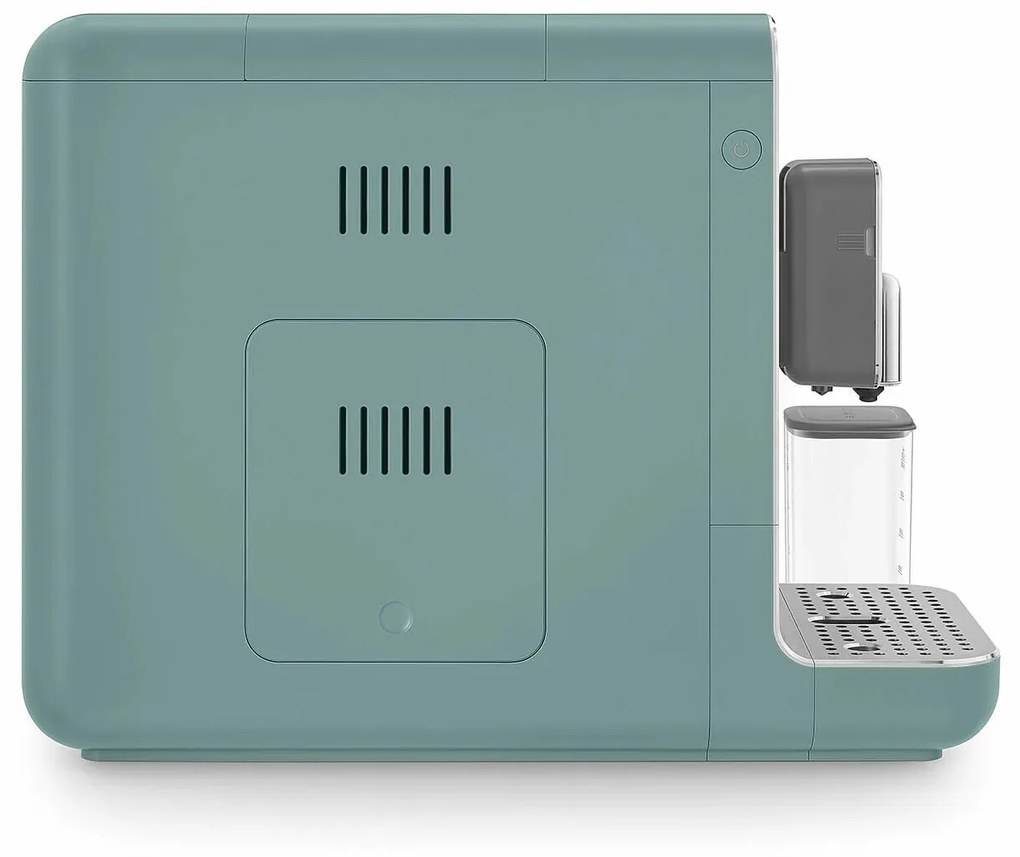 SMEG automata kávéfőző BCC13 cappuccinohoz 19 rúd tejadagolóval, 1,4l, smaragdzöld - Smeg