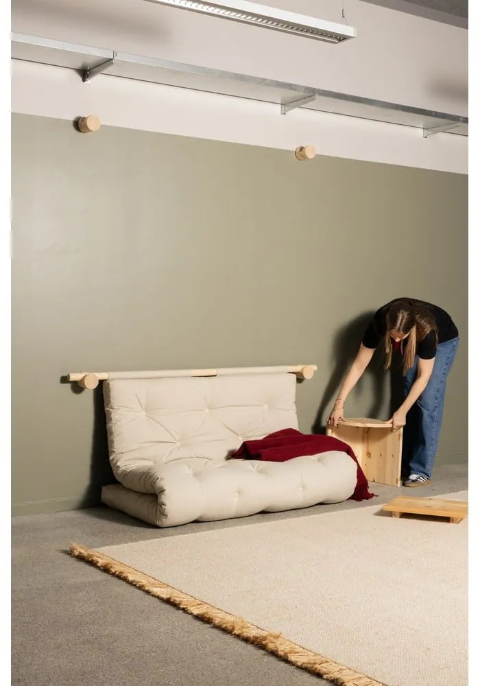 Zöld kinyitható kanapé 135 cm Hooked – Karup Design