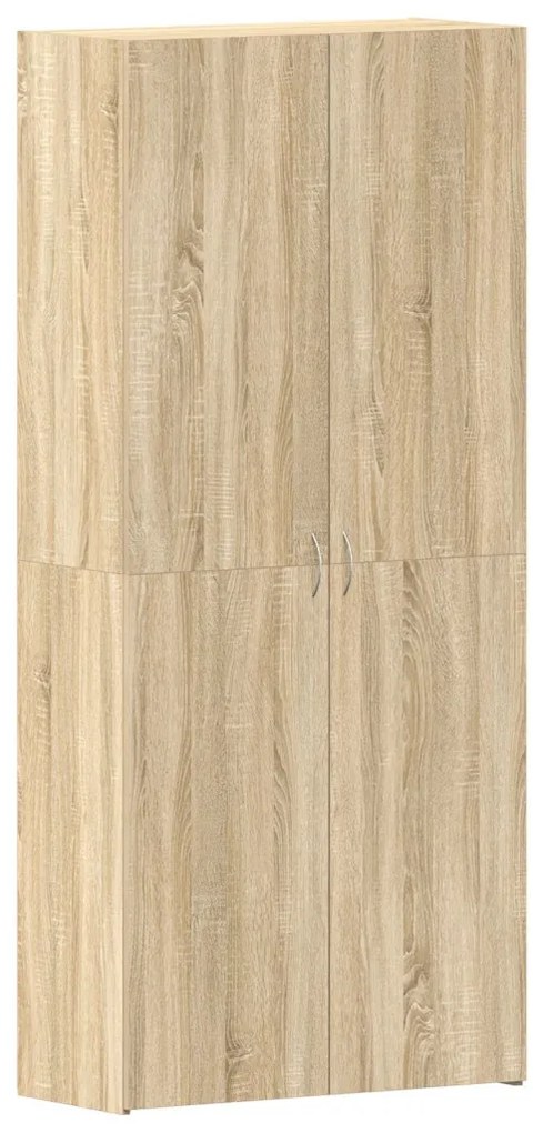 Cipőtartó Sonoma tölgy 80x35,5x180 cm Műgyanta