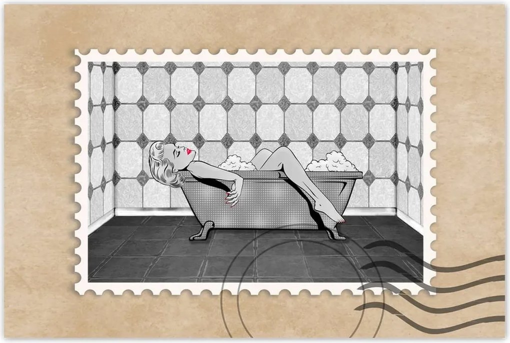 Poszterek 60x40 Marylin Monroe a kádban