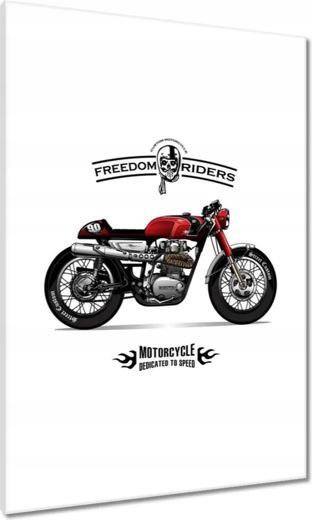 Vászonkép 70x100 Motorkerékpár Antik Vintage