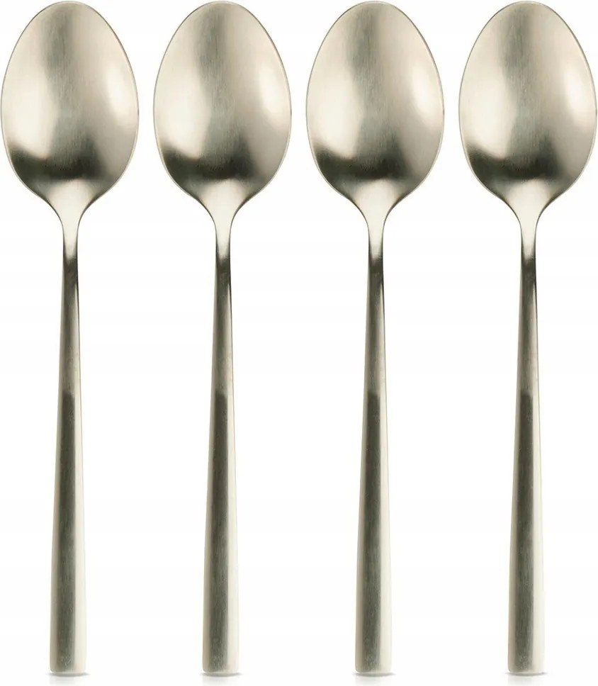 4x Arany Teáskanál Kávé Desszert Kis Kanál Szett