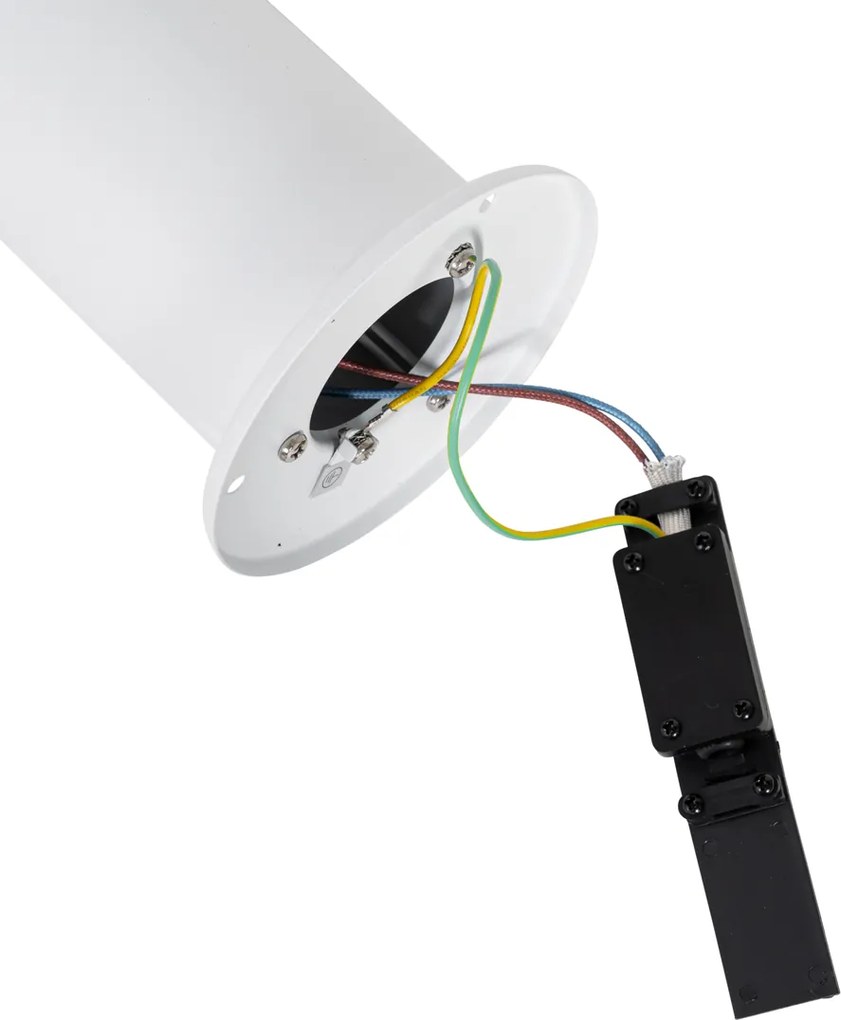 Álló kültéri lámpa fehér opálbúrával 50 cm - Odense