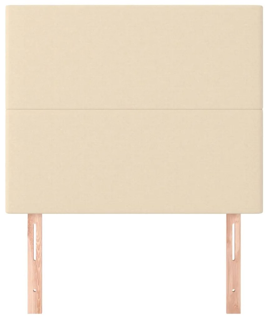 krémszínű szövet fejtámla 80x5x118/128 cm