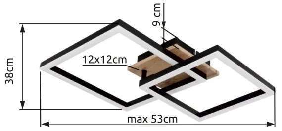 Globo 67284-18 - LED Mennyezeti lámpa BARD LED/18W/230V