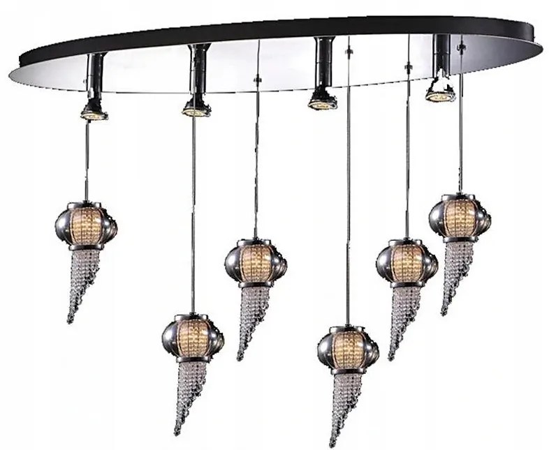 ITALUX MD115824-6PLUS4L O - Csillár zsinóron CARLO 10xG4/20W/230V