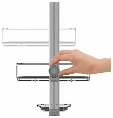 Simplehuman Állítható zuhanytartó polcokkal