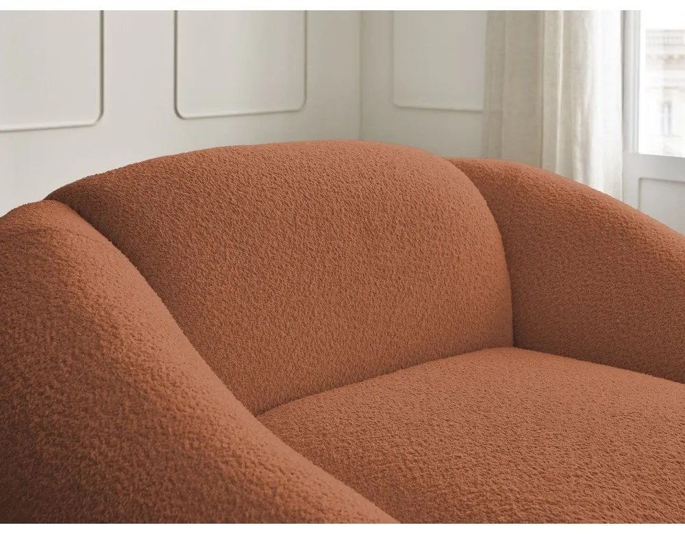 Narancssárga buklé fotel Tina – Bobochic Paris