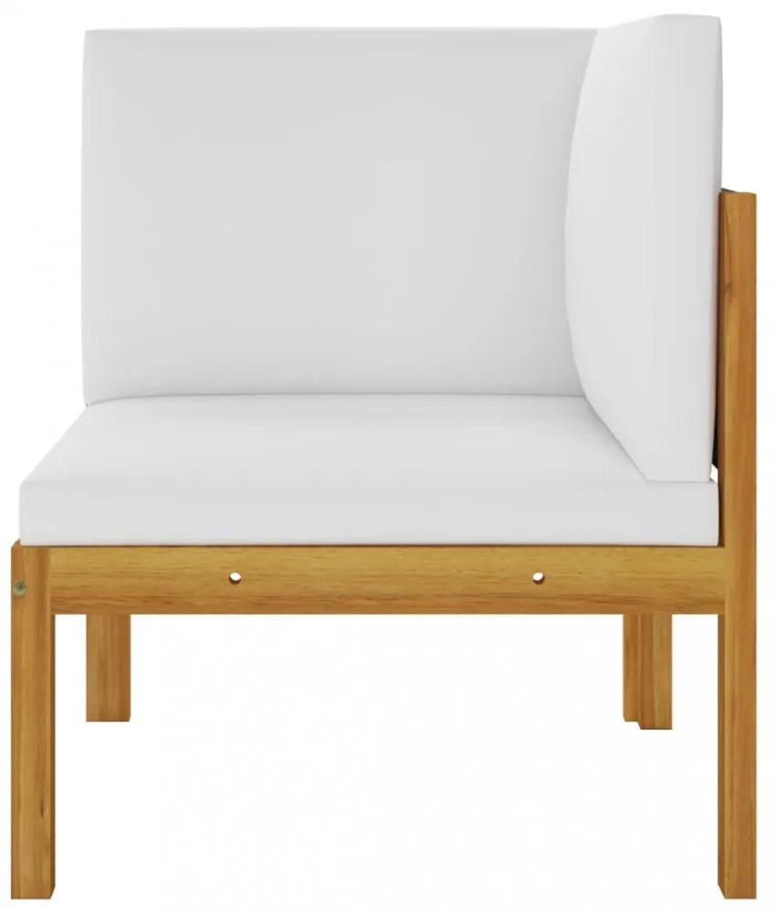 kétszemélyes kerti pad párnákkal, akácfa és kötél
