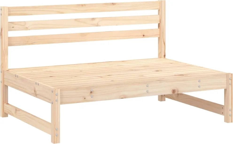 vidaXL kerti tömör fenyőfa középső kanapé 120 x 80 cm