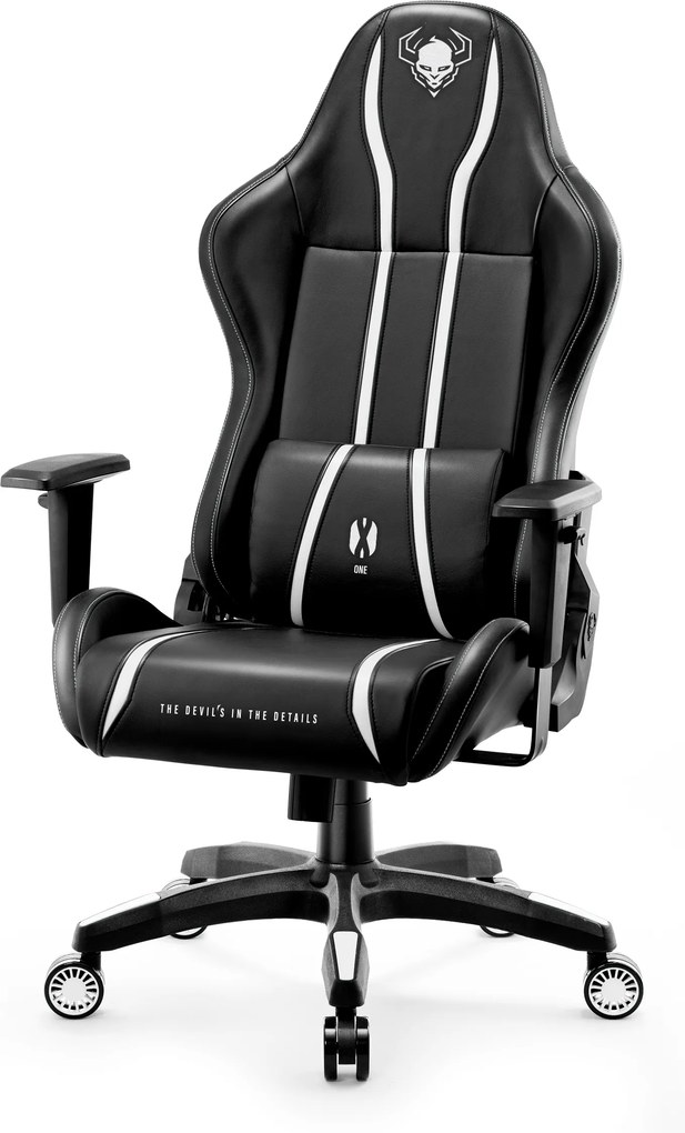 Gamer szék műbőr Normal Size, fekete-fehér: Diablo X-One 2.0