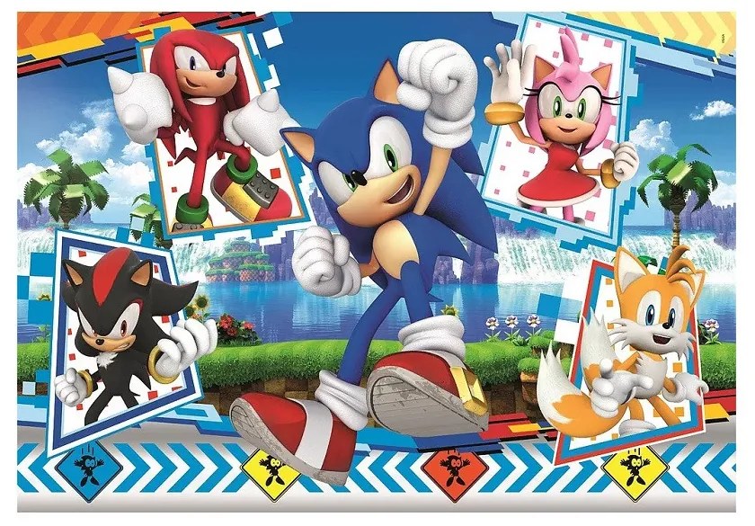 Sonic a sündisznó Green Hill 24 db-os maxi puzzle Clementoni