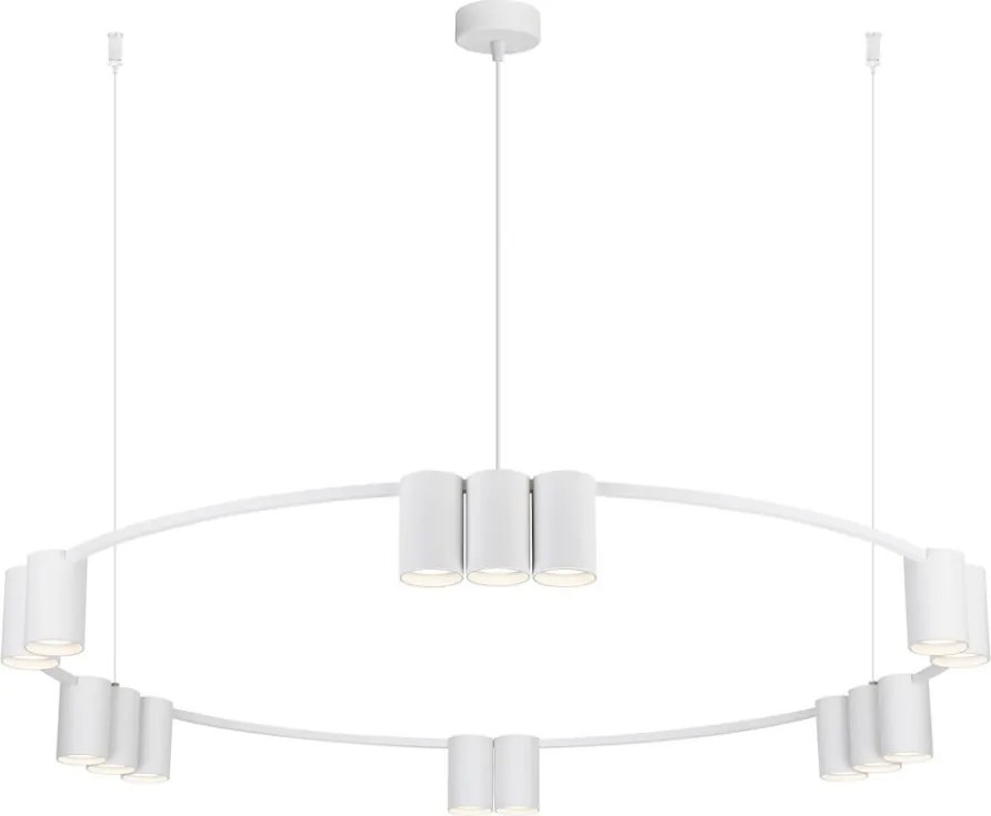 MILAGRO ML0377 GENESIS Modern Led Függesztett Lámpa Fehér GU10 IP20