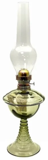 Petroleumlámpa JASMÍNA 50 cm erdőzöld színben